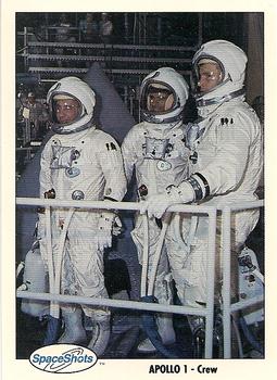 1990-92 Space Ventures Space Shots #0056 Apollo 1 - Crew Front