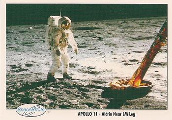 1990-92 Space Ventures Space Shots #0163 Apollo 11 - Aldrin Near LM Leg Front