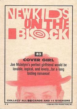 1989 Topps New Kids on the Block #83 Cover Girl Back