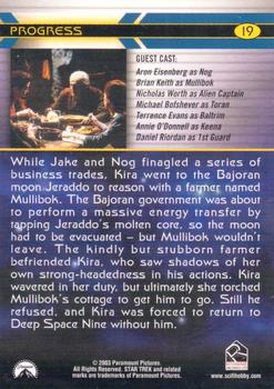 2003 Rittenhouse The Complete Star Trek Deep Space Nine #19 While Jake and Nog finagled a series of busine Back