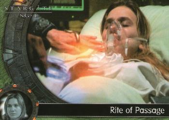 2003 Rittenhouse Stargate SG-1 Season 5 #21 At the SGC, Cassandra's condition continues to Front