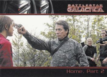 2007 Rittenhouse Battlestar Galactica Season Two #23 Onboard Galactica, Gaius Baltar questions hi Front