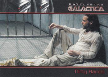 2008 Rittenhouse Battlestar Galactica Season Three #50 Tyrol can't help but empathize with the disg Front