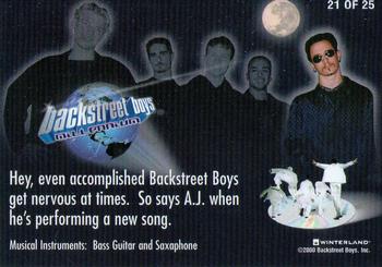 2000 Winterland Backstreet Boys Black and Blue #21 Hey, even accomplished Backstreet Boys get.. Back