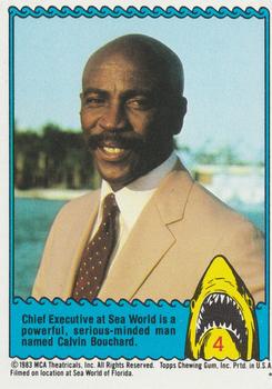 1983 Topps Jaws 3-D #4 Calvin Bouchard Front