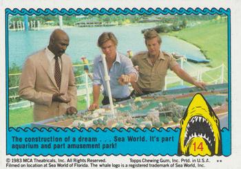 1983 Topps Jaws 3-D #14 The construction of a dream Front