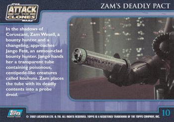 2002 Topps Star Wars: Attack of the Clones (UK) #10 Zam's Deadly Pact Back