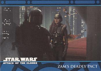 2002 Topps Star Wars: Attack of the Clones (UK) #10 Zam's Deadly Pact Front