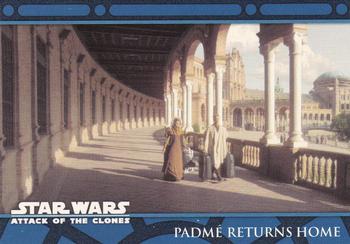 2002 Topps Star Wars: Attack of the Clones (UK) #27 Padmé Returns Home Front