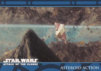 2002 Topps Star Wars: Attack of the Clones (UK) #43 Asteroid Action Front