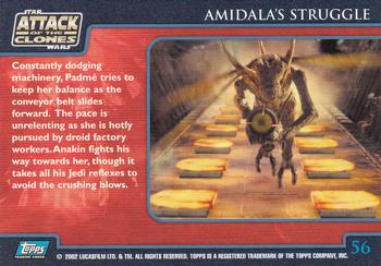 2002 Topps Star Wars: Attack of the Clones (UK) #56 Amidala's Struggle Back