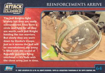 2002 Topps Star Wars: Attack of the Clones (UK) #64 Reinforcements Arrive Back