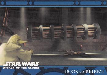 2002 Topps Star Wars: Attack of the Clones (UK) #75 Dooku's Retreat Front