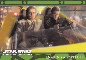 2002 Topps Star Wars: Attack of the Clones (UK) - Vehicles #V1 Anakin's Airspeeder Front