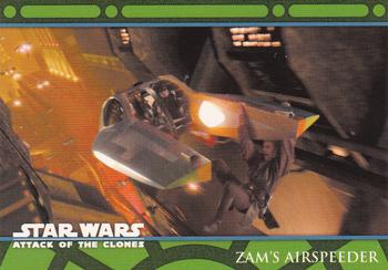 2002 Topps Star Wars: Attack of the Clones (UK) - Vehicles #V2 Zam's Airspeeder Front
