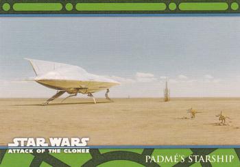 2002 Topps Star Wars: Attack of the Clones (UK) - Vehicles #V3 Padmé's Starship Front