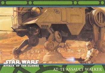 2002 Topps Star Wars: Attack of the Clones (UK) - Vehicles #V9 AT-TE Assault Walker Front