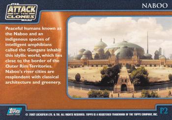 2002 Topps Star Wars: Attack of the Clones (UK) - Planets #P2 Naboo Back