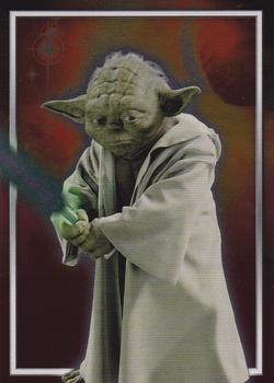 2002 Topps Star Wars: Attack of the Clones (UK) - Characters #C7 Yoda Front