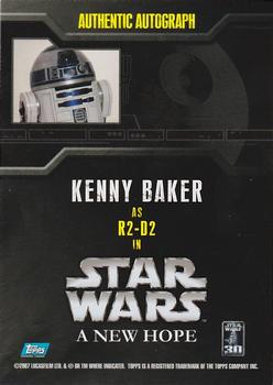2007 Topps Star Wars 30th Anniversary - Autographs #NNO Kenny Baker Back