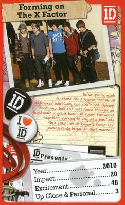 2013 Top Trumps One Direction The Journey So Far #NNO Forming On The X Factor Front