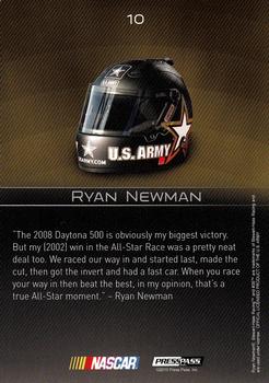 2010 Press Pass Premium #10 Ryan Newman Back