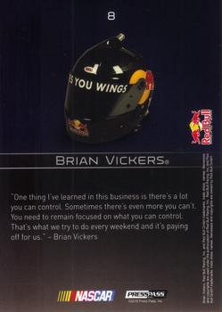 2010 Press Pass Premium #8 Brian Vickers Back