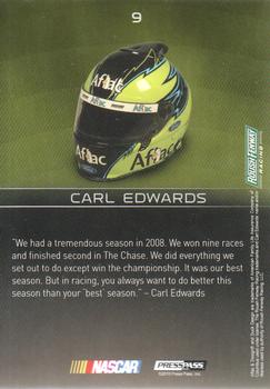 2010 Press Pass Premium #9 Carl Edwards Back