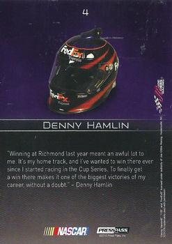 2010 Press Pass Premium #4 Denny Hamlin Back