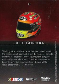 2010 Press Pass Premium #6 Jeff Gordon Back