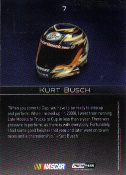 2010 Press Pass Premium #7 Kurt Busch Back