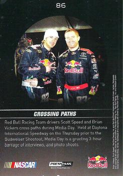 2010 Press Pass Premium #86 Brian Vickers / Scott Speed Back