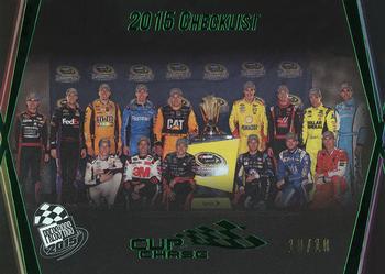 2015 Press Pass Cup Chase - Green #100 2015 Checklist Front