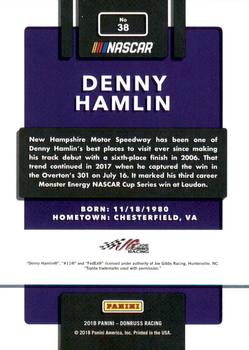 2018 Donruss - Gold Foil #38 Denny Hamlin Back