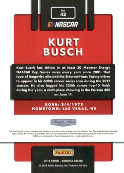 2018 Donruss - Gold Foil #42 Kurt Busch Back