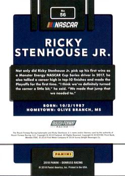 2018 Donruss - Gold Foil #56 Ricky Stenhouse Jr. Back