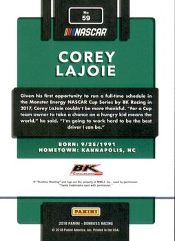 2018 Donruss - Gold Foil #59 Corey LaJoie Back