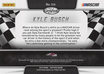 2018 Panini Certified - Skills #S10 Kyle Busch Back