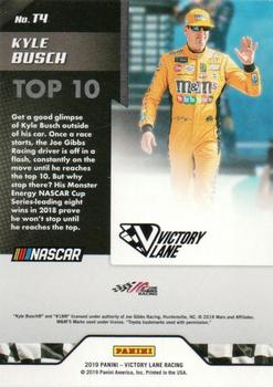 2019 Panini Victory Lane - Top 10 #T4 Kyle Busch Back