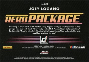2020 Donruss - Aero Package Holographic #A10 Joey Logano Back