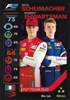 2020 Topps Turbo Attax Formula 1 #116 Mick Schumacher / Robert Shwartzman Front