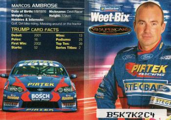 2005 Weet-Bix V8 Supercars #NNO Marcos Ambrose Back