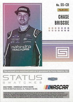 2023 Panini Chronicles - Status Swatches #SS-CB Chase Briscoe Back