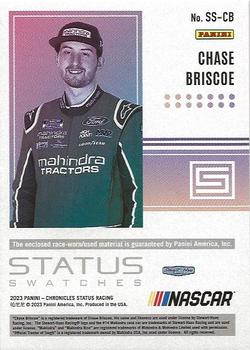 2023 Panini Chronicles - Status Swatches Holo Silver #SS-CB Chase Briscoe Back