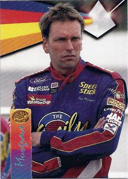 1995 Maxx Medallion - Blue #12 Ted Musgrave Front