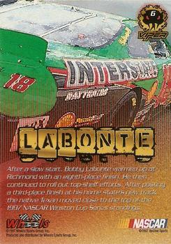 1997 Wheels Viper - Black Racer #6 Bobby Labonte Back