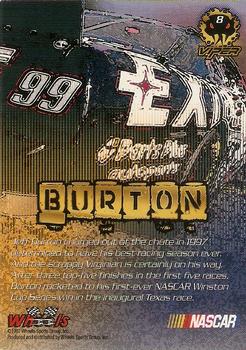 1997 Wheels Viper - Black Racer #8 Jeff Burton Back