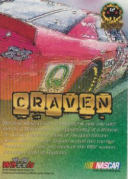 1997 Wheels Viper - Black Racer #12 Ricky Craven Back