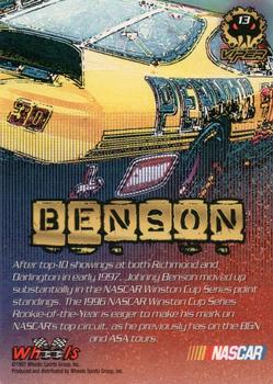 1997 Wheels Viper - Black Racer #13 Johnny Benson Back