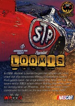 1997 Wheels Viper - Black Racer #58 Robbie Loomis Back